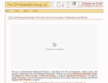 Tablet Screenshot of czhhospitality.com